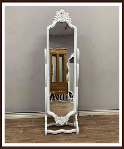 Espejo-revatible-tallado-luis-xv-Patinado-Los-vasquitos-antiguedades