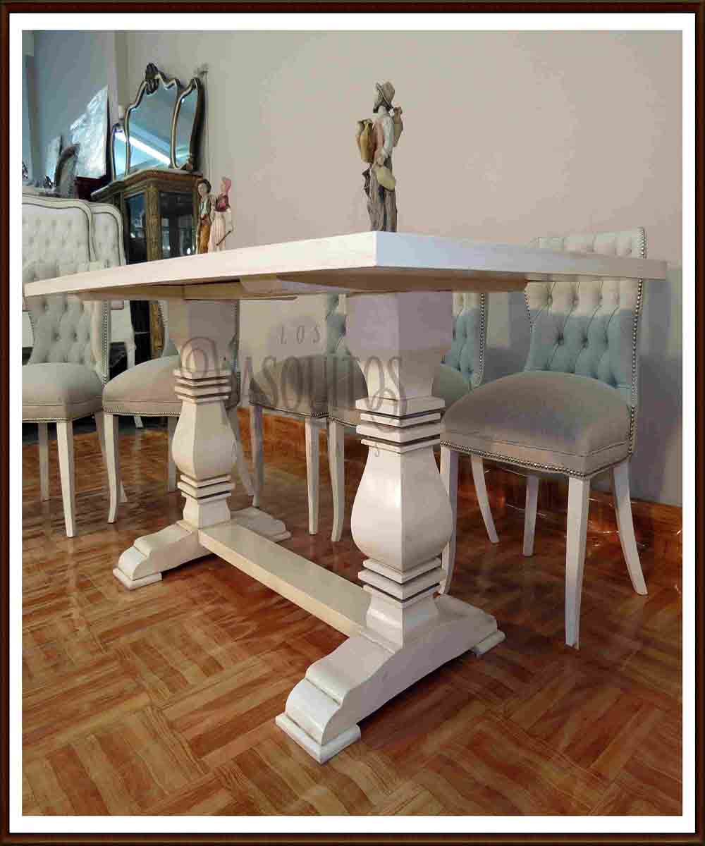 Mesa De Comedor Estilo Restoration. - Los Vasquitos: Antigüedades y