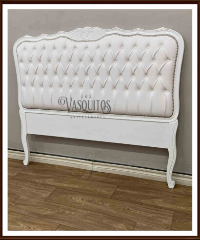 Respaldo Luis xv nuevo modelo Blanco alto 1,33 ancho 1,50 Los vasquitos antiguedades.