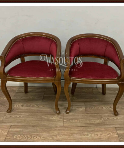 Par de sillones aritos Los vasquitos antiguedades